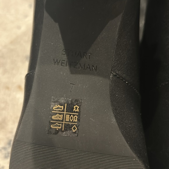 Stuart Weitzman Allshine 60 Leather Bootie in black size 7 NWT - Picture 12 of 13